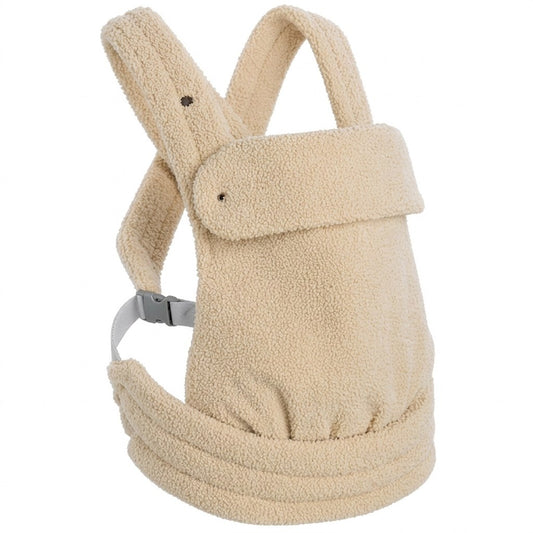Baby Draagzak Teddy Beige Ergonomisch Warm & Zacht 0-36 Maanden Comfortabele Buikdrager Verstelbaar (FR 1)