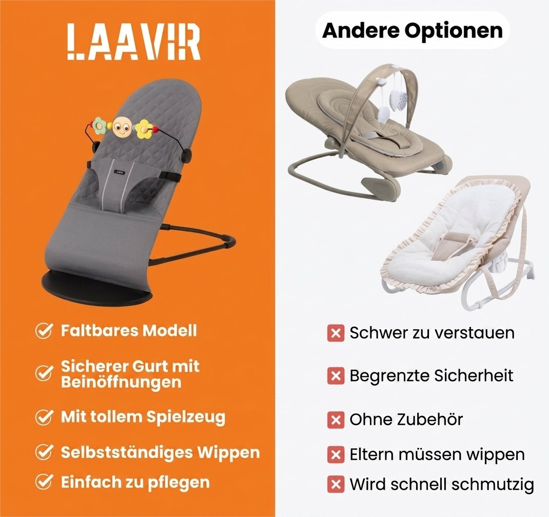 Baby wipstoel (verstelbaar & inklapbaar) (DE 8)