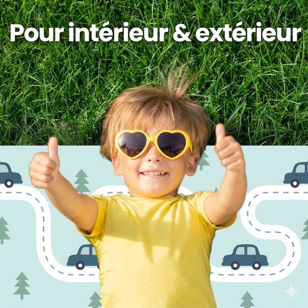 Opvouwbare Baby Speelmat Auto- en Stadsontwerp 200×150 cm met opbergtas (FR 7)
